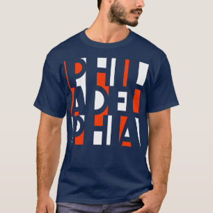 CAMISETA NARANJA DE FILADELFIA Y VENTILADOR DEL ARTE DE LA 