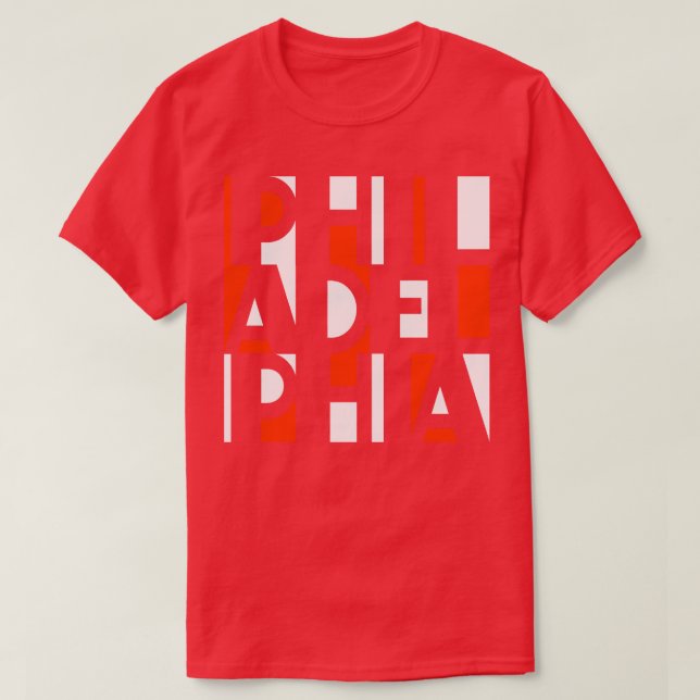 CAMISETA NARANJA DE FILADELFIA Y VENTILADOR DEL ARTE DE LA  (Diseño del anverso)