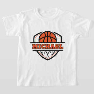 Camiseta Naranja de Guay Niños Deportivos de Baloncesto Neg
