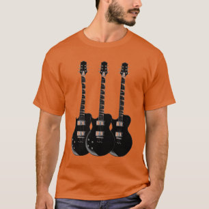 Camiseta Naranja de guitarra eléctrica de Pop Art