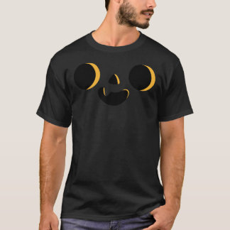 Camiseta Naranja de Halloween Feliz Guay Cara de calabaza E