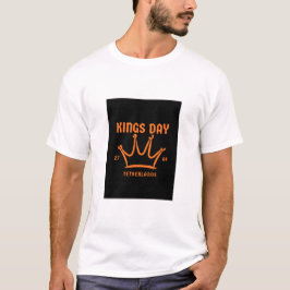 Camiseta naranja de hombre Día del Rey 2026 Países