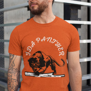 Camiseta Naranja de Hombres Mujeres de la Pantera Negra de