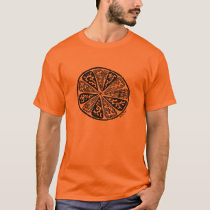 Camiseta Naranja de la mandala
