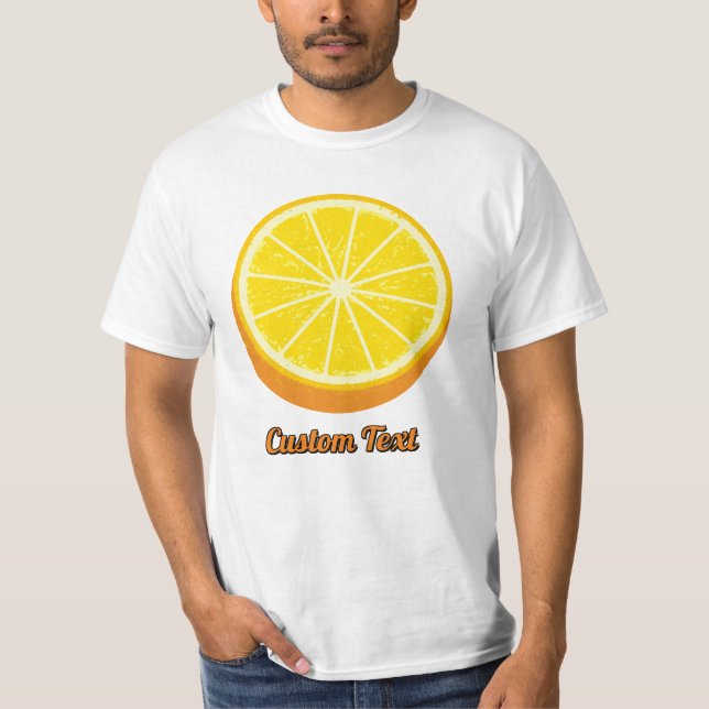 Camiseta Naranja de la mitad (Anverso)