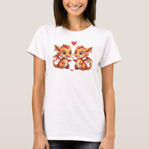 Camiseta Naranja DE LUZ MASCULINA Y FEMENINA SE ENAMORAN