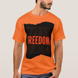 Camiseta naranja de media manga