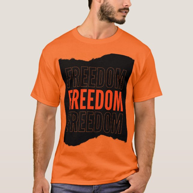 Camiseta naranja de media manga (Anverso)