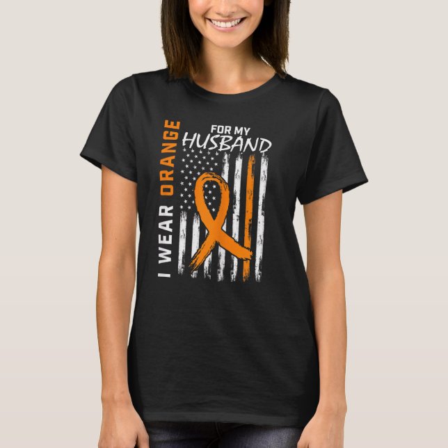 Camiseta Naranja De Mujeres Para Mi Esclerosis Múltiple De  (Anverso)
