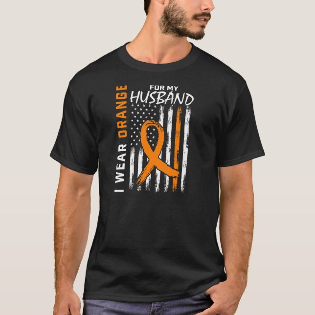 Camiseta Naranja De Mujeres Para Mi Esclerosis Múltiple De  (Anverso)