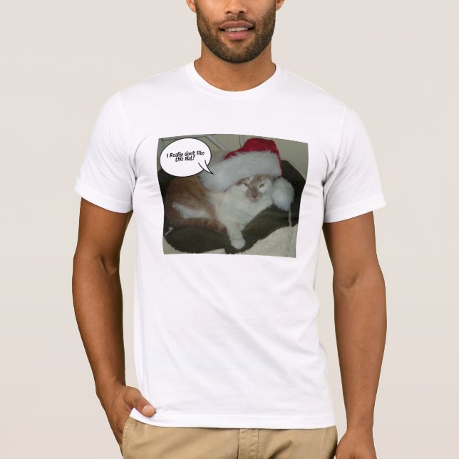 Camiseta Naranja de navidades Tabby Kitty Cat (Anverso)