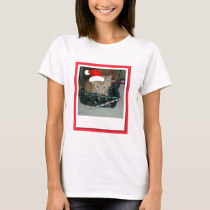 Camiseta Naranja de navidades Tabby Kitty Cat