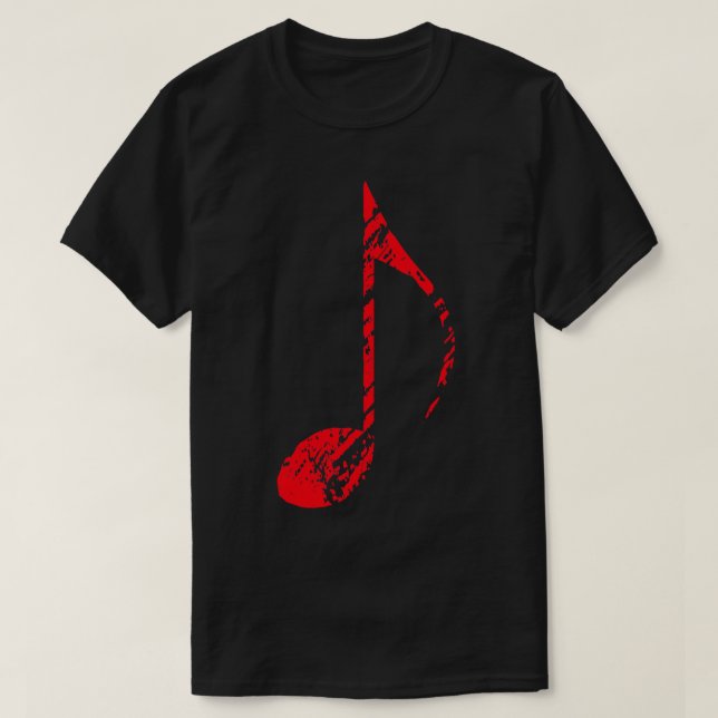 Camiseta Naranja de notas de música grunge de Guay (Diseño del anverso)