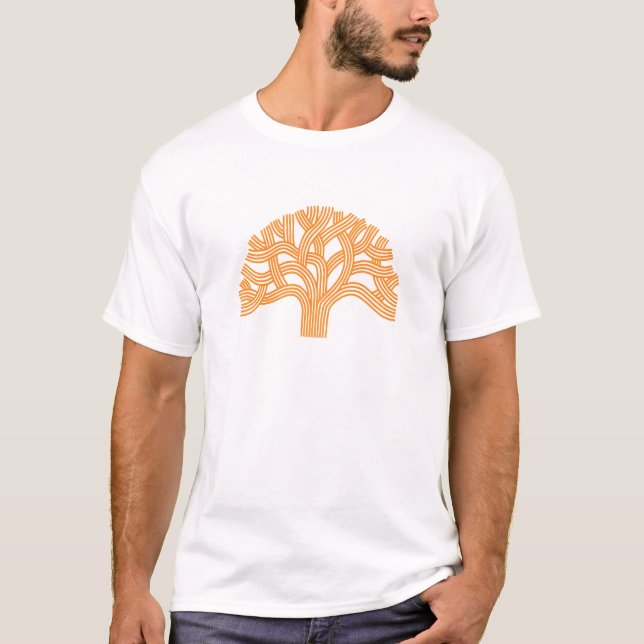 Camiseta Naranja de Oakland del roble (Anverso)