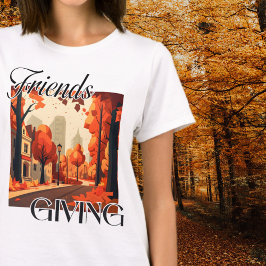 Camiseta Naranja de otoño de Friendding