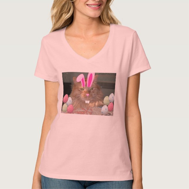 Camiseta Naranja de Pascua Tabby Cat (Anverso)
