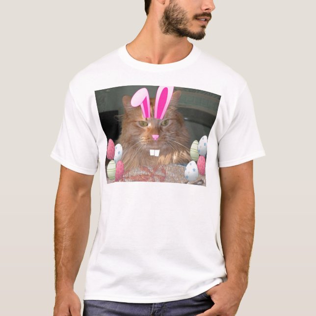 Camiseta Naranja de Pascua Tabby Kitty Cat (Anverso)