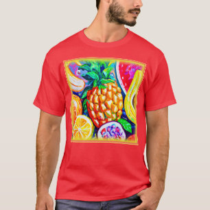 Camiseta Naranja de piña Fruta Banana. ¡Hazte con una en Za