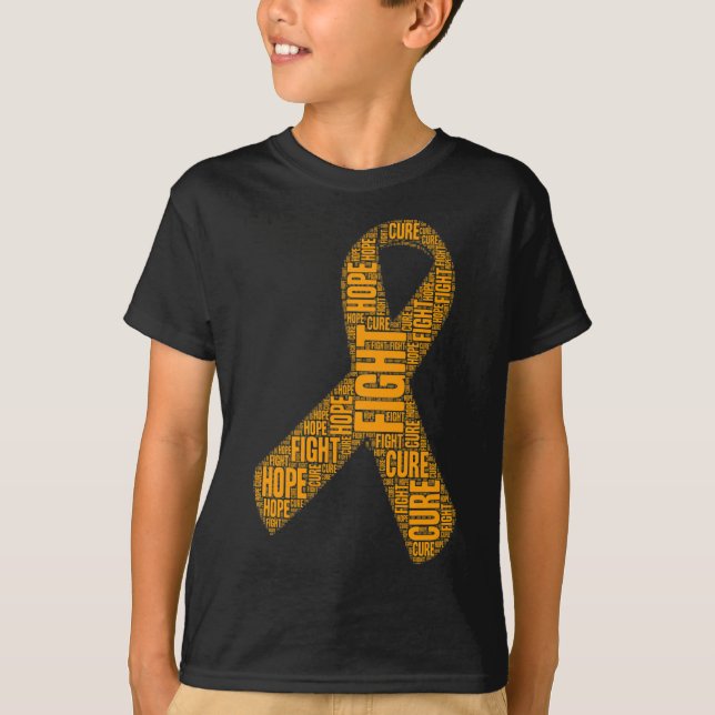 Camiseta Naranja de sensibilización sobre leucemia lucha co (Anverso)