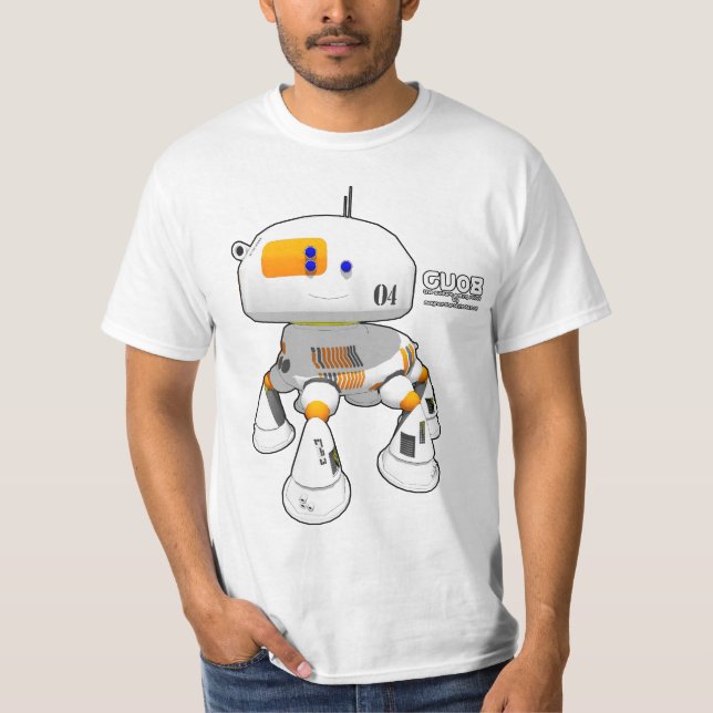 Camiseta Naranja del blanco CV08 (Anverso)