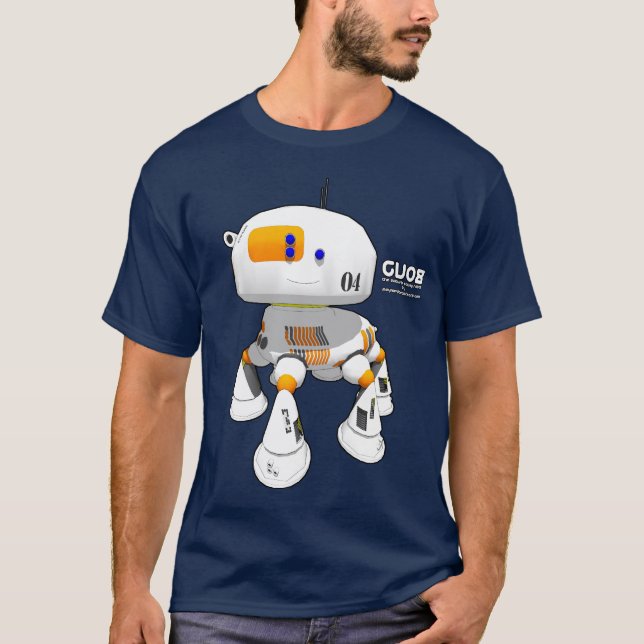 Camiseta Naranja del blanco del drak CV08 (Anverso)