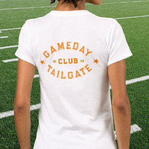 Camiseta Naranja del club de Personalizado del portón trase