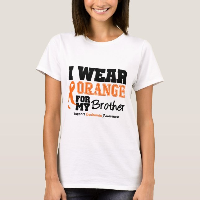 Camiseta Naranja del desgaste de la leucemia I para mi (Anverso)