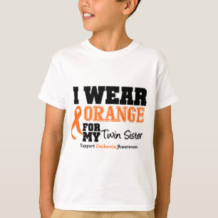 Camiseta Naranja del desgaste de la leucemia I para mi
