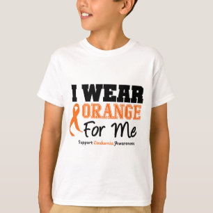 Camiseta Naranja del desgaste de la leucemia I para mí