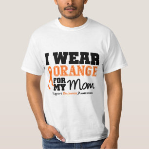 Camiseta Naranja del desgaste de la leucemia I para mi mam