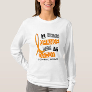 Camiseta Naranja del desgaste de la leucemia I para mi pap