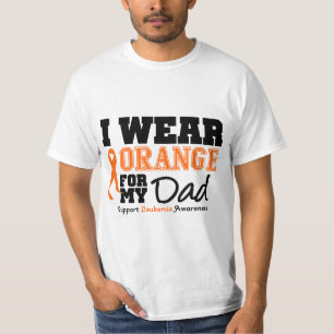 Camiseta Naranja del desgaste de la leucemia I para mi pap