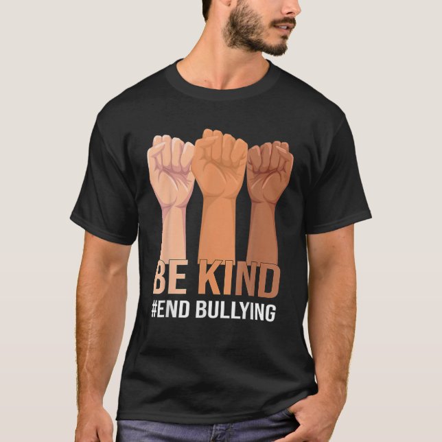 Camiseta Naranja del Día de la Unidad Kid Be Kind Anti Bull (Anverso)