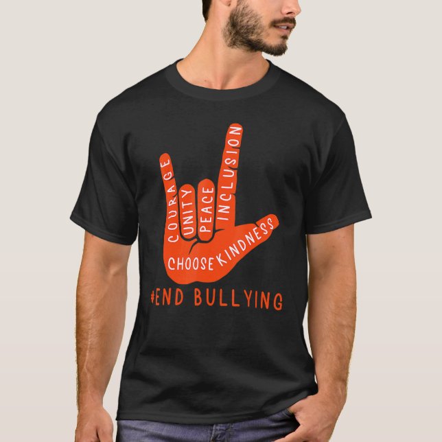 Camiseta Naranja del Día de la Unidad Niños 2022 Rótulo de  (Anverso)
