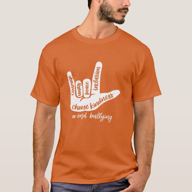 Camiseta Naranja del Día de la Unidad Niños 2022 Rótulo de  (Anverso)