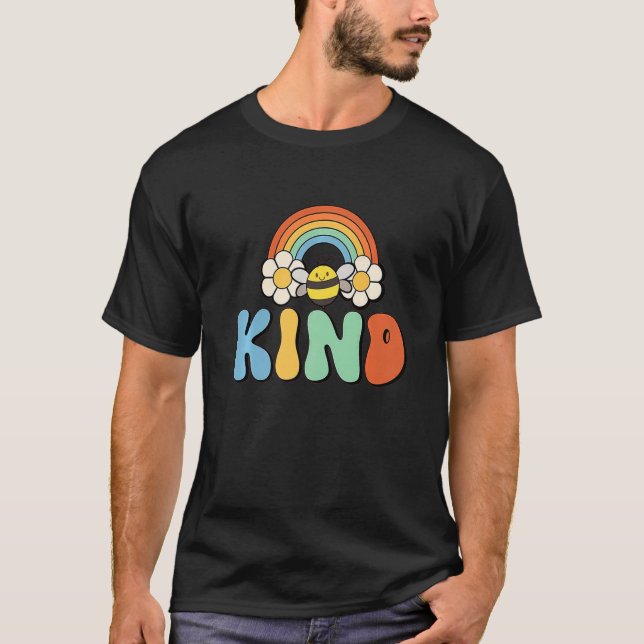 Camiseta Naranja del Día de la Unidad Niños Bee Kind Anti B (Anverso)
