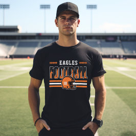 Camiseta Naranja del equipo de fútbol personalizado y hombr