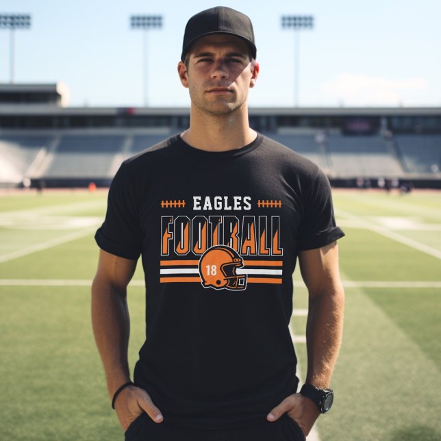 Camiseta Naranja del equipo de fútbol personalizado y hombr (Subido por el creador)