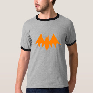 Camiseta Naranja del gráfico del confeti del palo