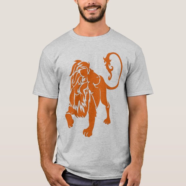 Camiseta naranja del león (Anverso)
