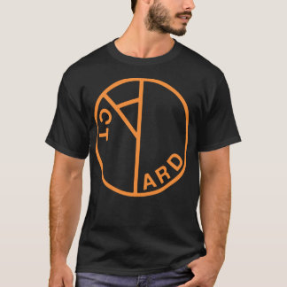 Camiseta naranja del logotipo del acto de patio de la sobre
