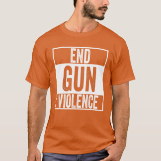 Camiseta Naranja del uso - Acabar con la violencia de las a