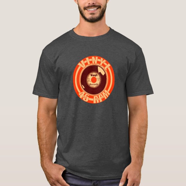 Camiseta Naranja del vinilo 45 (Anverso)