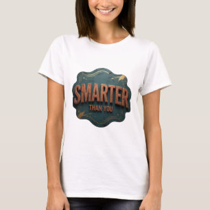 Camiseta Naranja Dinámico DISEÑO MÁS INTELIGENTE QUE TÚ
