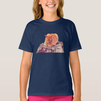 Camiseta Naranja durmiente Tabby Cat