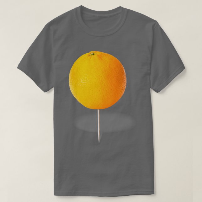 Camiseta Naranja en un palillo de dientes así que me casé c (Diseño del anverso)