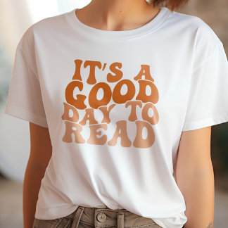Camiseta Naranja Es un buen día para leer a un amante del l