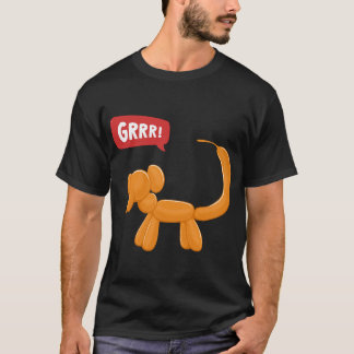 Camiseta Naranja Fiesta de mono Perro globo - GRRR!