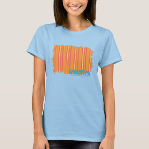 Camiseta Naranja fino 2 de las rayas