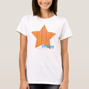 Camiseta Naranja fino 4 de las rayas